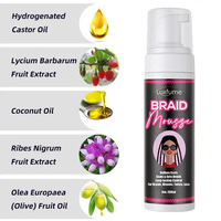 Mousse Coiffante Luxfume Personnalisée pour Tresses, Mousse Brillante pour Tressage, Mousse à Tresser Marque Privée, Mousse Cheveux pour Dreadlocks