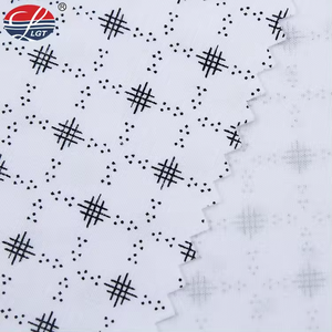 ผ้าพิมพ์ลายพื้นขาวไมโครไฟเบอร์จากใยไผ่ออร์แกนิกสำหรับตัดเย็บเสื้อผ้า - Product Image 2