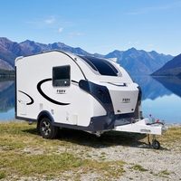 Style moderne et tendance, nouvelle conception, mini-caravane compacte pour le camping en plein air, camping-cars, caravanes de voyage pour les voyages