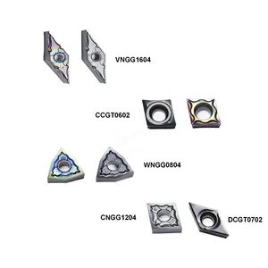 株洲硬质合金数控车床金属陶瓷硬质合金车削刀片CCGT0602 WNGG0804 VNGG1604用于精加工不锈钢