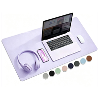 Tapis de bureau en cuir PU PVC avec logo personnalisé, 800*300*2mm, imperméable, antidérapant, grand tapis de souris pour le bureau et les jeux