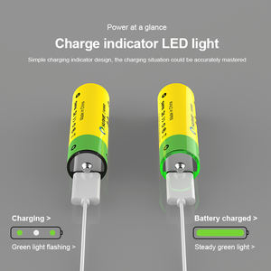 Nuevo 3000mwh 2000mAh Tamaño Aa Batería <span class=keywords><strong>recargable</strong></span> de iones de litio 1,5 <span class=keywords><strong>V</strong></span> Baterías recargables de litio Aa para <span class=keywords><strong>c</strong></span>ámara Trail - Product Image 5