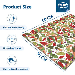 Wholesale High Quality Farmhouse Style Non-Slip Waterproof Kitchen <b>Mats</b> (Nonwoven & Polypropylene) for Dining Table Dining Area - Product Image 2