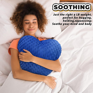 Almohada Sensorial con Peso en Forma de Corazón de Alta Calidad, Almohada de Cuentas de Vidrio para Abrazar y Calmar, Regalos para Mujeres y Esposas, Alivio de la Ansiedad y el Estrés - Product Image 4
