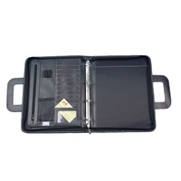 Carpeta Personalizable con Impresión Digital, Forma de Carpeta, con Cierre y Asa, Bolsa para Documentos Resistente con 4 Orificios
