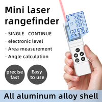 Mini télémètre laser numérique portable en alliage d'aluminium IP54 haute précision 0,002 m avec rétroéclairage LCD
