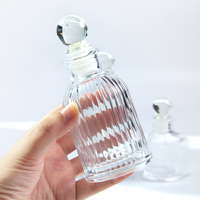 Bouteilles vides de diffuseur de roseau de parfum en verre clair de luxe 100ml 200 ml parfum d'arôme désodorisant parfum de maison bouteille en verre