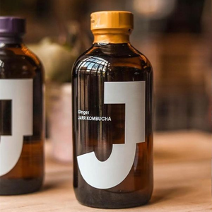 8oz 16oz 473ml 32oz UV di protezione di colore scuro spremuto <span class=keywords><strong>a</strong></span> freddo tè di vetro ambra bottiglia per la birra kombucha organico bevande bottiglia - Product Image 1