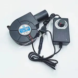 5V USB 9733 Mini Centrifugal Fan Blower 97x95x33mm Barbecue Charcoal Radial Air Blower Variable Speed DC BBQ Blower