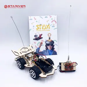 Onderwijskunde Kit Diy Stem Speelgoed Rc Controle Elektrische Racewagen Speelgoed Wetenschap