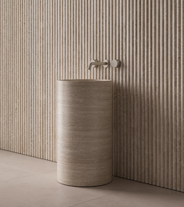 איטלי בז 'טרוורטין טור גלילי אגן אבן טבעית משולבת לשטוף אגן לשטיפה - Product Image 3