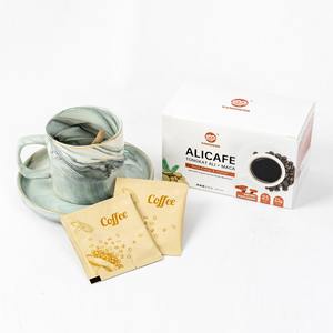 GANOHERB Instant Ganoderma Kaffee Tongkat Ali Maca-Wurzel-Extrakt Pulver Neutraler Geschmack OEM Kräuter Schwarz Zuckerfrei Box Großhandel - Product Image 3