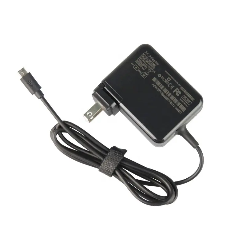 Adaptador de parede para tablet ac, adaptador para dell para venue11 pro 19.5v 1.2a 24w com conector de ponta micro portátil