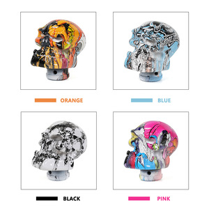 Graffiti Resin Skull <b>Shift</b> <b>Knob</b> SFN153 Plastic Ergonomic Car Gear <b>Knob</b> - Product Image 5