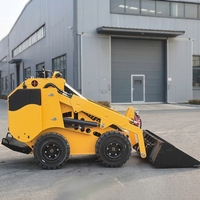 Mini-chargeuse sur pneus compacte pour déneigement, construction, municipalité, agriculture, jardin, ferme, maison – Vente directe usine