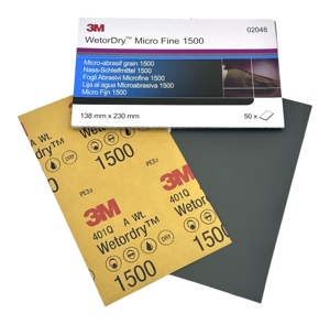 3M 401Q Lijas Automotrices de Carburo de Silicio Wetordry de 5.5 x 9 Pulgadas para Pulido de Coches - Product Image 1
