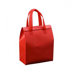 Sac isotherme jetable écologique en non-tissé avec feuille d'aluminium isolante, pliable, motif dessin animé, pour café, boissons et plats à emporter - Product Image 1