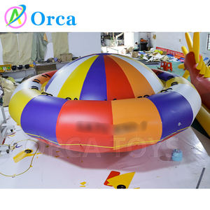 רוויה סירת דיסקו מתנפחת עם ספינר צף מים מתפתלים ציוד מים סיבוב תכונה מינימום 1 חתיכה - Product Image 3