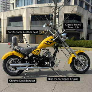 Motocicleta <span class=keywords><strong>Chopper</strong></span> Estilo Retro 2026 de <span class=keywords><strong>125cc</strong></span> - Motor Horizontal de Alto Rendimiento, Escape Doble y Cromado para Adultos - Product Image 3