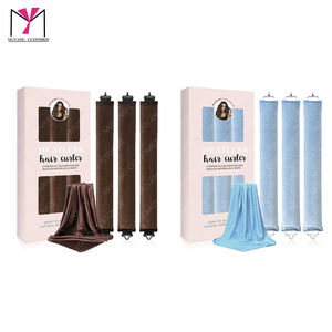 Heatless Hair Roller Set Velvet Fabric Curling Iron Sleep Curlers <b>Big</b> Wave Styling <b>Tool</b> for Women - Product Image 4