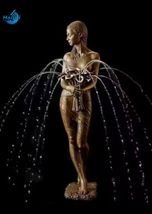 Statue de fontaine de ballerine dansante en bronze moulé sur mesure grandeur nature, sculpture d'angle de jardin en <span class=keywords><strong>laiton</strong></span> pour extérieur, à vendre - Product Image 2