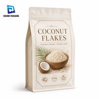 Sachet d'emballage alimentaire refermable personnalisé imprimé, thermoscellable, anti-odeur, en aluminium, à fond plat, scellé sur 8 côtés, pour grains de café