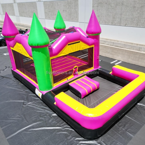 Castillo Inflable Multicolor de 4x4m, Brincolines Inflables para Fiesta, Comprar Castillo Inflable en Línea - Product Image 2