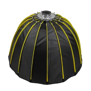 Led 120cm Quick Set-up Folding Deep Parabolic Umbrella Softbox With Grid Carry Bag For Aputure 120d 120d Ii Bowens Mount Flash