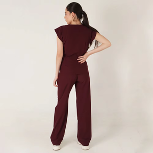 Ensembles de blouses médicales pour femmes en tissu sergé de nylon, durables, à séchage rapide, service OEM, pour usage hospitalier - Product Image 4