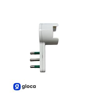 Adaptateur cantilever Gloca 10/16A 250V AC, prise blanche, adaptateurs de voyage pour la maison, lot de 4 - Product Image 4