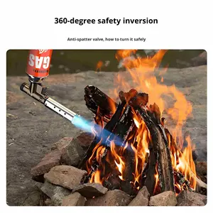 Handgeführte Metall-Flammenpistole mit Outdoor-Gaskartusche, leichter Haushalts-Flammenwerfer zum Braten von Schweinen, Küchenanzünder - Product Image 3