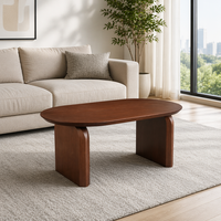 Table basse élégante de style nordique pour petits appartements, 1200 mm, rectangulaire, en bois de noyer noir de haute qualité, meubles de salon
