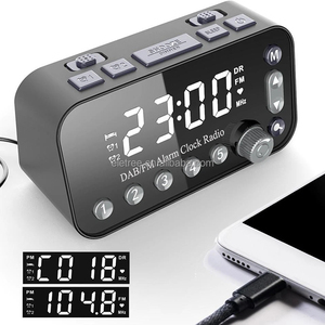 Luxus tragbare Dab Plus All-in-One-Uhr Lautsprecher 2,4-Zoll-<span class=keywords><strong>LCD</strong></span>-Farbdisplay Bt Wecker Tasche Digitalradio mit Uhr - Product Image 4