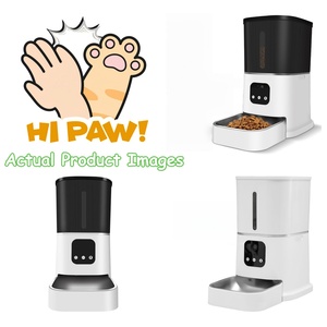 Kamera pemberi makan hewan peliharaan cerdas 6L, Dispenser makanan hewan peliharaan cerdas dengan kontrol WiFi, perekam suara untuk kucing dan anjing - Product Image 2