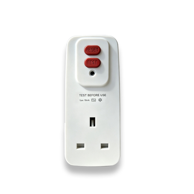 NANDAO 13A 250V UK RCD Leakage Protection Plug Portable PRCD Safety Adapter with Earth Leakage Cut-off Home Outdoor Appliance