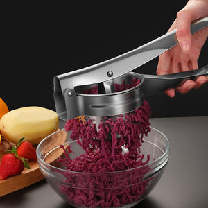 Prensa de Ajo Manual de Acero Inoxidable, Exprimidor de Verduras Multifuncional, Triturador de Patatas, Utensilio de Cocina - Product Image 1