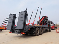 Camion lourd Shacman X3000 F3000 8x4 avec grue montée Palfinger, grue à flèche articulée hydraulique de 30 tonnes