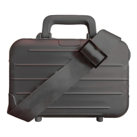Sac bandoulière rigide en aluminium de style SS, design allemand de luxe, sac mini-coffre rigide rainuré, directement de l'usine