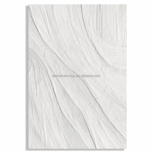 Grand décor fait à <span class=keywords><strong>la</strong></span> main pour <span class=keywords><strong>la</strong></span> maison Wabi-Sabi <span class=keywords><strong>grande</strong></span> toile encadrée oeuvre blanche abstraite <span class=keywords><strong>vague</strong></span> 3D <span class=keywords><strong>peinture</strong></span> à l'huile Tableau décoratif Art mural - Product Image 5