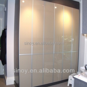 Verre peint en arrière de 4 mm, blanc huître RAL 1013 / blanc nacré, sur verre flotté extra clair pour décorations - Product Image 6