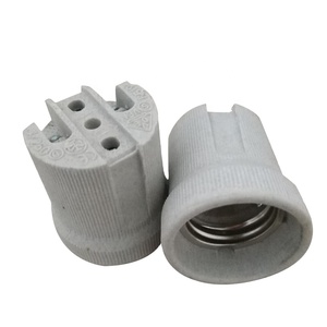 Chất Lượng Cao F519 E27 Gốm Vít Giữ Đèn Cơ Sở LED Ổ Cắm Bóng Đèn Ổ Cắm Cơ Sở - Product Image 1