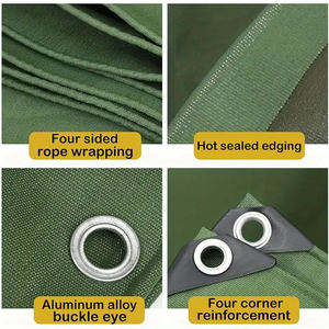 Tente en toile imperméable double face anti-UV robuste, tissu 100% polyester sergé, PVC recyclable, poteau de poids moyen, <span class=keywords><strong>camping</strong></span> en plein air - Product Image 4