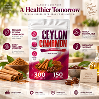 Capsules de Cannelle de Ceylan Sans Odeur, Complément Herbal, Emballage Personnalisé, Usine ODM, Approvisionnement en Gros, Capsules Nutritionnelles Quotidiennes