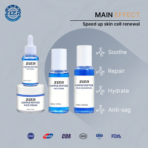 Private Label OEM Anti-Wrinkle Glowing Skin Care Set Vitamin <b>C</b> Hyaluronic Acid Pore Refining <b>Serum</b> Luxurious All Skin Types - Product Image 5