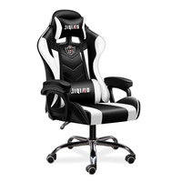 Chaise de jeu ergonomique en cuir PU RVB Chaise d'ordinateur de joueur inclinable moderne et réglable Chaise de course pivotante extensible