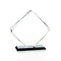 En gros Logo Personnalisé Mot Graver 3D Vierge Optique K9 Cristal Trophée Verre Plaque de Prix