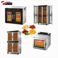 Déshydrateur à viande commercial électrique 6, 12, 32, 64, 100 couches pour bœuf, poulet, dinde, canard, viande séchée