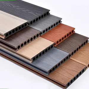 Waterproof Wood Plastic Composite Co-extrusion WPC Decking For Outdoor Decoration