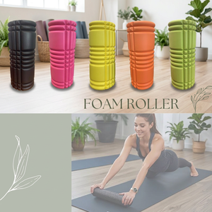Rodillo de Espuma de Alta Densidad para Yoga, Pilates y Masajes, Uso Manual, Textura Firme, Diseño Simple - Product Image 1