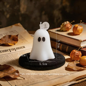 Handmade Halloween Cute Ghost Scented <b>Candle</b> Ghost <b>Soy</b> Wax <b>Candle</b> for Party Decoration Wholesale - Product Image 6